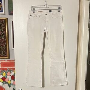 AG Adriano Goldschmied White Boot Cut Jeans